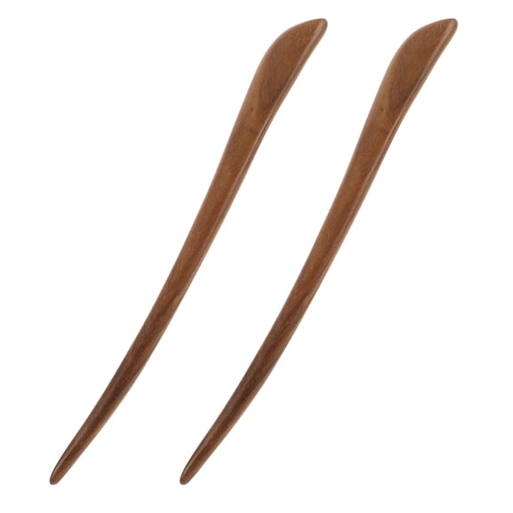 ELAYARD Elegant Wooden Hair Chopsticks for Women's with Traditional Chinese Design Multi Color 2pcs