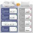 thumbnail image 3 of Alupssuc Cervical Neck Pillows, Memory Foam Pillow with Cooling Silk Case for Neck & Shoulder Pain Relief, Side & Back & Stomach Sleepers, 3 of 7