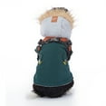 thumbnail image 6 of Small Dog Harness Jacket Hooded,Pet Coat Cold Weather Warm Vest Jacket with Harness,Dog Waterproof Windproof Cotton Costume for Puppy Small Medium Dogs Green Brown 2XL, 6 of 7