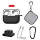 thumbnail image 2 of Juego de caja de almacenamiento de estuche a prueba de golpes con mosquetón 5 en 1 Reemplazo para Airpods Pro 3 Kit de funda para auriculares Bluetooth, Negro Speravity EL2381-01B, 2 of 2
