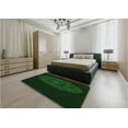 thumbnail image 5 of Ahgly Company Machine Washable Indoor Square Transitional Green Area Rugs, 5' Square, 5 of 7