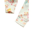 thumbnail image 6 of Bagilaanoe 2pcs Newborn Baby Girl Long Pants Set Long Sleeve Ribbed T Shirts Tops + Floral Print Trousers + Headband 6M 12M 18M 24M Infant Fall Casual Outfits, 6 of 7
