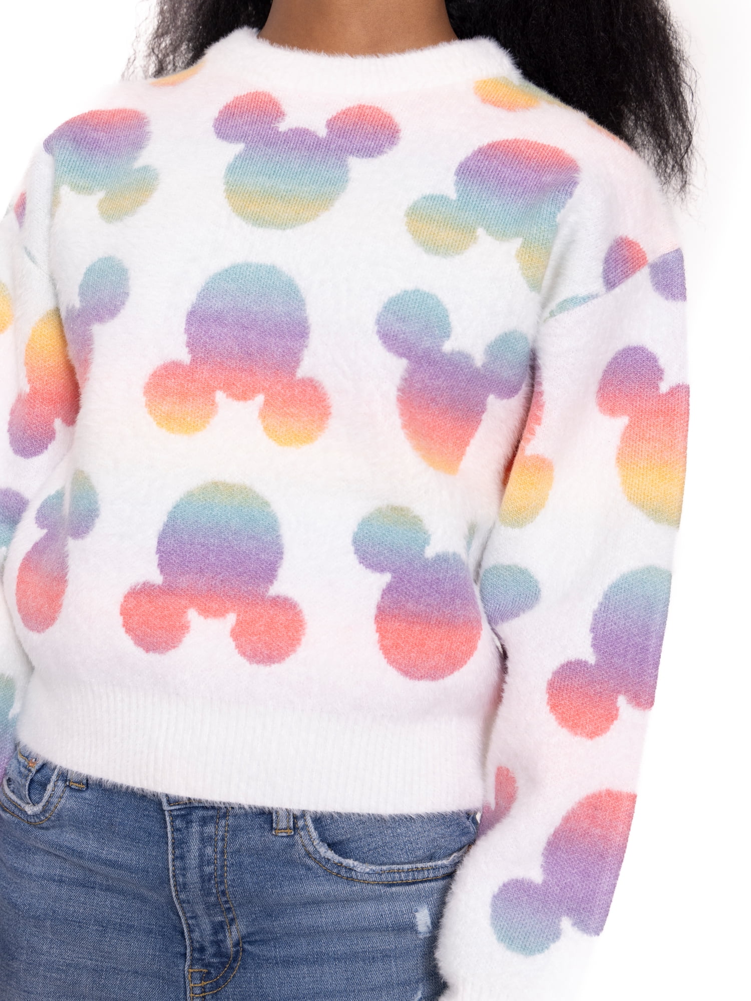 Disney Minnie Mouse Girls Holiday Sweater, Sizes 4-16