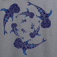 thumbnail image 3 of CafePress - Whale Sahrk Blue Spiral Sweatshirt - Crew Neck Sweatshirt, 3 of 4