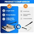 thumbnail image 4 of 12" Guillotine A4 Paper Cutter, Hardened Steel Blade, Security Lock Rotary Paper Trimmer with 1.6 Inches Max Cutting Height for Versatile Cutting, Perfect for Office, Business and Creative Projects​, 4 of 8