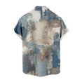thumbnail image 5 of UVEASISHA Mens Beach Dress Shirt Big and Tall Tie Dye Print Vacation Shirts Short Sleeve Button Down Shirts Casual Cuban Collared Shirts Vintage Holiday Shirt Clearance Sales, 5 of 5