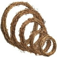 thumbnail image 4 of Miyuadkai 10 Inch Rattan Vine Wreath for Dollhouse Fruit Tree Christmas Decorations Macrame Craft Garland Front Door Hanging Rustic Holiday Decor, 4 of 7