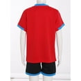 thumbnail image 4 of Manyakai Kids Boys Soccer Jersey 2 Piece Clothing Set Football Uniform Athletic Quick Dry Shirts and Red XS, 4 of 7