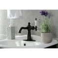 thumbnail image 3 of Kingston Brass KSD154KLORB Nautical One-Handle Single-Hole Bathroom Faucet with Deck Plate and Push Pop-Up Drain, Oil Rubbed Bronze, 3 of 7