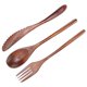 thumbnail image 2 of Cubiertos, superficie lisa, juego de tenedores respetuosos con el medio ambiente, madera duradera para cafés, picnics ANGGREK Otros, 2 of 8
