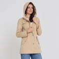 thumbnail image 2 of Chubasquero Steve Madden con capucha impermeable para mujer, talla XS-3X, 2 of 7