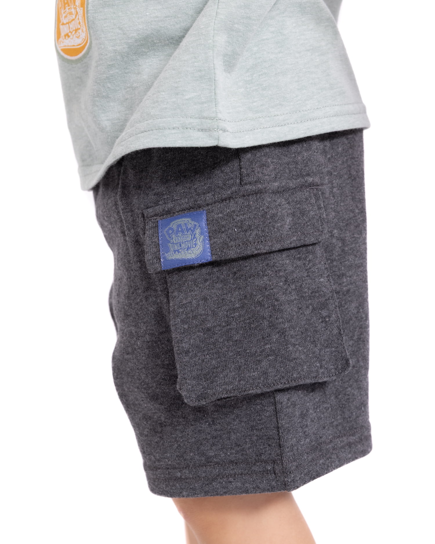 Paw Patrol Toddler Boys Graphic Tee and Fleece Cargo Shorts, 2 Piece, Sizes 12M-5T
