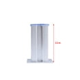 thumbnail image 5 of Sofá pata zócalo soporte de plinto de los muebles de la pierna del sofá de la aleación de aluminio para el gabinete del armario 12cm de plata Fanmusic Sofá pata zócalo, 5 of 5