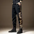 thumbnail image 2 of Pantalones cargo para hombre Y2k Harajuku, pantalones para hombre, ropa de talla grande, informales, largos, a la moda, para pescar, ajustados, con rayas apiladas, para correr, talla grande, 2 of 4