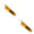 thumbnail image 2 of Scienceny Pluma eléctrica sin contacto ANENG con linterna, herramienta de pantalla LED, probador de voltaje con alarma, voltímetro electrónico amarillo Amarillo 2piezas Scienceny CBP318665, 2 of 5