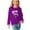 Purple, variant on Odeerbi Kids Girls Fall Winter Basic Layering T-Shirt Cute Print Basic Tees Long Sleeve Shirts Cute Crewneck Tops Dressy Casual Blouses Base Layer Kids Clothes Olive Green
