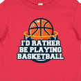 thumbnail image 4 of Inktastic I'd Rather Be Playing Basketball Boys or Girls Baby T-Shirt, 4 of 5