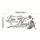 thumbnail image 5 of Live Laugh Love Flower Butterfly Quotes Wall Decal Sticker Wall Art Mural, 1 juego JAMW Sencillez, 5 of 5