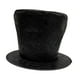 thumbnail image 2 of Sombrero de copa extra alto, divertido, para fiestas temáticas de carnaval, discotecas, fiestas, sombrero de copa plano. Gamuza negra, 2 of 9