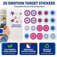 thumbnail image 6 of ToyMingle Suction Cup Sticky Darts Game Set, 3 Soft Rubber Darts with 4 Reusable Emoji Targets, Office Stress Relief, 6 of 6