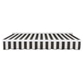 thumbnail image 2 of Awntech 24' x 10' Destin Left Motorized Patio Retractable Awning, Black/White Stripe, 2 of 7