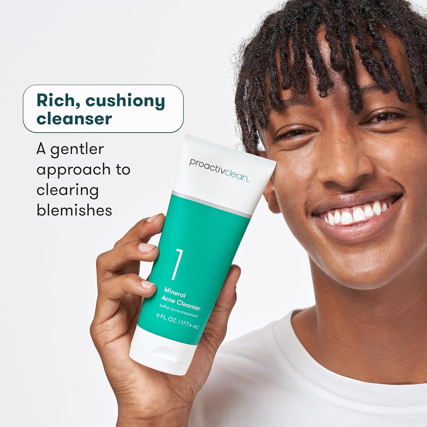 Proactiv Clean Mineral Acne Cleanser, Sulfur Acne Treatment Face Wash, Dermatologist Developed and Tested, Non-comedogenic, 6 Fl Oz