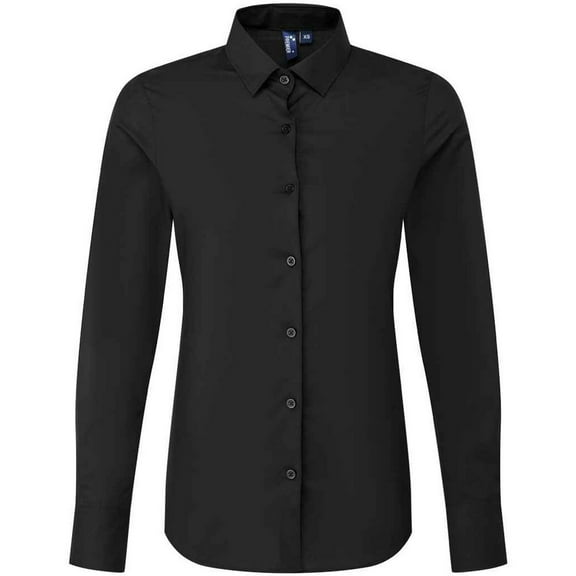 Premier Womens Recyclight Poplin Long-Sleeved Shirt