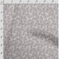 thumbnail image 3 of Soimoi Leaves Print, Silk Fabric, Decor Sewing Fabric by The Yard 42 Inch Wide,Decorative Fabric for Shirts Suits Ties, Dusty Gray, 3 of 5