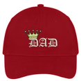 thumbnail image 1 of Trendy Apparel Shop Dad With Crown Embroidered Soft Brushed Cotton Low Profile Cap, 1 of 2