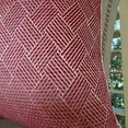 thumbnail image 1 of Plutus Marble Arch Fuchsia Hadmade Throw Pillow, (Double sided 24" x 24"), 1 of 3