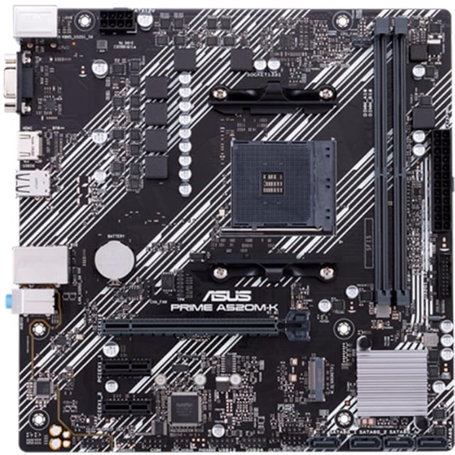 Tarjeta Madre ASUS PRIME A520M-K/CSM AM4 2x DDR4 1x M.2 PCIe 3.0 Micro ATX