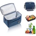 thumbnail image 1 of Bolsa más fresca 6L, bolsa más fresca bolsa de almuerzo aislada bolsa de mano portátil duradera impermeable para el trabajo escuela picnic en la playa, 1 of 5