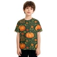 thumbnail image 5 of Toddler Boy Girls Halloween Shirt Cute Cartoon Halloween Printed Shirt Short Sleeve Fall Tops, 5 of 6