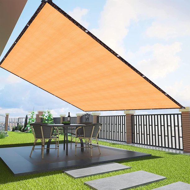 Malla Sombra, Toldo, Malla Sombra para Exteriores, Sombra Lona,95% de Bloqueo de los Rayos UV, 185GSM Vela de Sombra Mantener Fresco para el Patio, jardín, instalación al Aire Actividades(3 * 4M )
