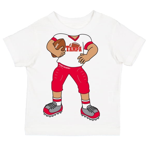 Future Tailgater Heads Up! Football Player Infant Toddler Youth T-Shirt for Tampa Bay Fans