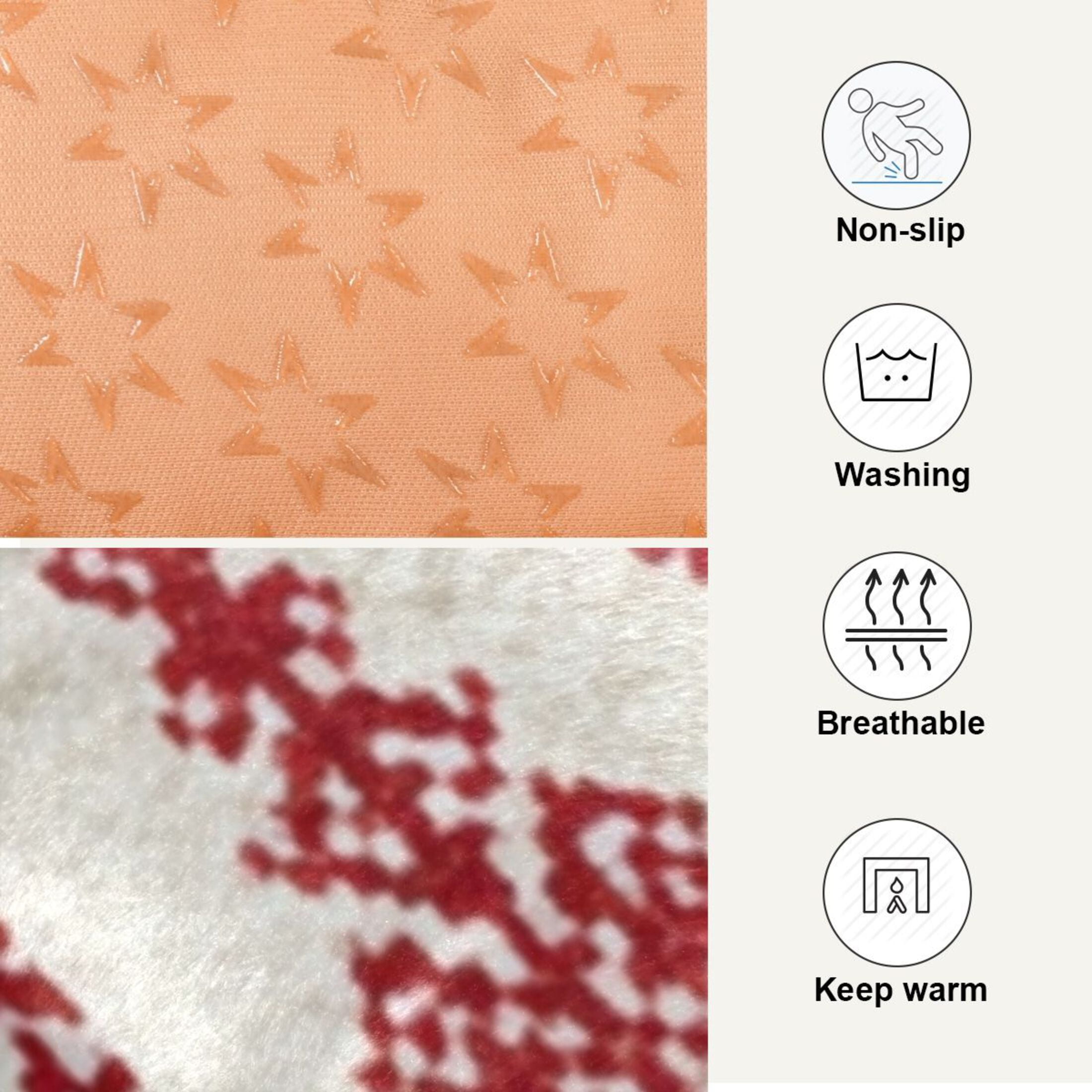 Cozy Mat Pet Bed Indoor Outdoor Warm Soft For Cat Dog Puppy(S/M) Nordic Motifs