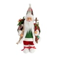 thumbnail image 3 of Colección de adornos de figuras de Papá Noel navideño Figura de Papá Noel de pie para Sujeta el trineo, 3 of 9