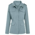 thumbnail image 5 of Sherrylily Women Military Anorak Utility Coat Casual Zip Up Lightweight Jacket with Pockets, 5 of 7