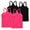 Black, variant on 4 Pieces Girls Dance Tank Tops Racerback Camisole Undershirts Spaghetti Strap Camis Dance Clothes Tank Tops for Girl Pink 8-9 Years