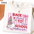 thumbnail image 2 of VibeNest Studio Unisex Back to School Everything Is Fine Silly Goose Funny Teacher Garment Dyed Graphic T-Shirt, 2 of 8