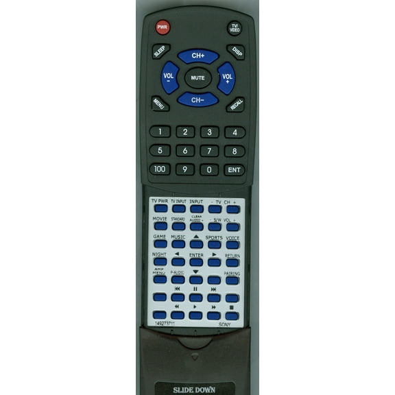Replacement Remote for SONY HTCT770, RMANP114, RM-ANP114, 1-492-737-11, RT149273711, HTCT370