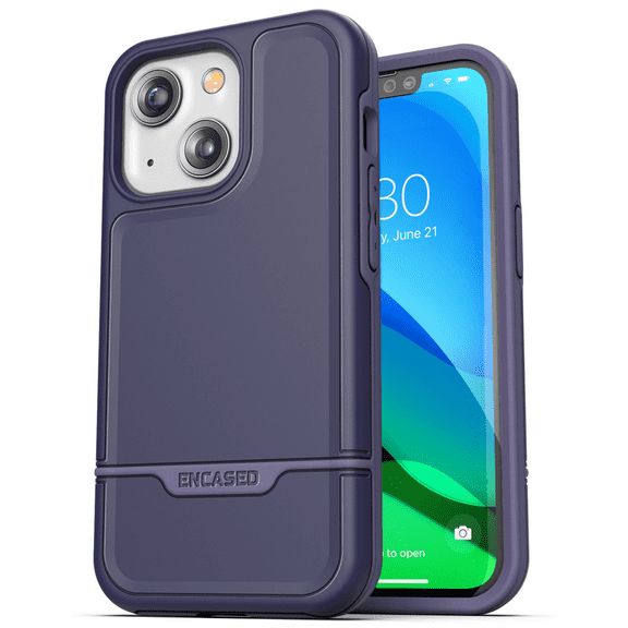 Encased Rebel Series Designed for iPhone 13 Case Protective Phone Case (Purple)