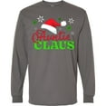 thumbnail image 3 of Inktastic Auntie Claus with Christmas Santa Hat and Snowflakes Long Sleeve T-Shirt, 3 of 5