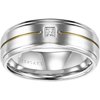 Men's Callum Diamond Accent Stainless Steel Wedding Band, 8mm