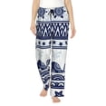 thumbnail image 2 of Picia Sea Underwater Animals1 Womens Soft Woven Cotton Elastic Waistband Sleep Pajama Pant Lounge Sleep Pant With Pockets And Drawstring-Small, 2 of 9