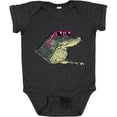 thumbnail image 3 of Inktastic Sunny Gator in Pink Sunglasses Boys or Girls Baby Bodysuit, 3 of 5