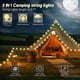 thumbnail image 3 of Camping String Lights, Outdoor String Lights Rechargeable String Light Camping, Waterproof Portable USB Camping Lights for Yard,Party 32.8ft, 3 of 4