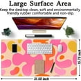 thumbnail image 6 of Pink Desk Mat Modern Abstract Large Mouse Pad XXL Cute Pink Desk Pad Keyboard Mat, Desk Accessories for Women Office Decor, Extended Mousepad 31.5''''X15.7'''' Non-Slip Rubber Base with Stitched Edges, 6 of 6
