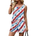 thumbnail image 6 of Summer Sets for Women American Flag Graphic Two Piece Usa Sets Patriotic Usa Shirt Red White Blue America 250 Clothes, 6 of 8