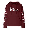 thumbnail image 4 of Enjoytime Womens Hoodies Casual Waffles Long Sleeve Drawstring Pullover Tops Drawstrings Loose Sweatshirt with Pocket Womens Hoodies Shirts, 4 of 4